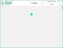Tablet Screenshot of isesco.org.ma